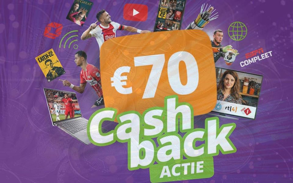 Cashback actie bij Online.nl